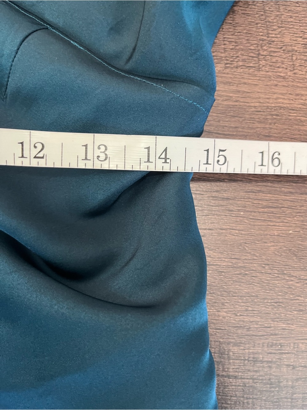 Narciso Rodriguez Teal Blue Draped One Shoulder Silk  Top 38 - Picture 6 of 10